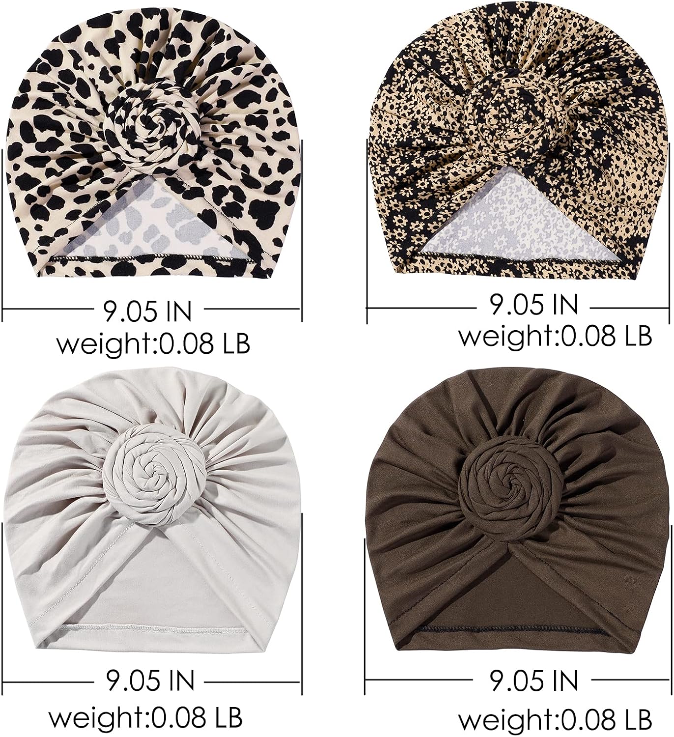 Artilady Stretch Turban Hats for Women - African Knot Headwraps Soft Pre Tied Bonnet Hair wrap Pretied for Black Women - Image 5