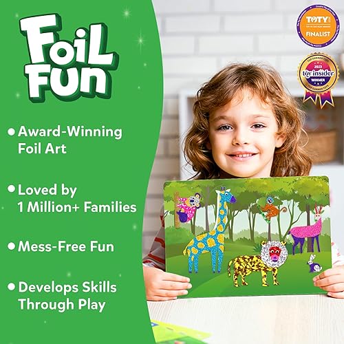Vista 41 de Skillmatics Foil Fun - Vestir, arte sin desorden para niños, kits de manualidades y suministros, actividad creativa de bricolaje, juguetes de viaje