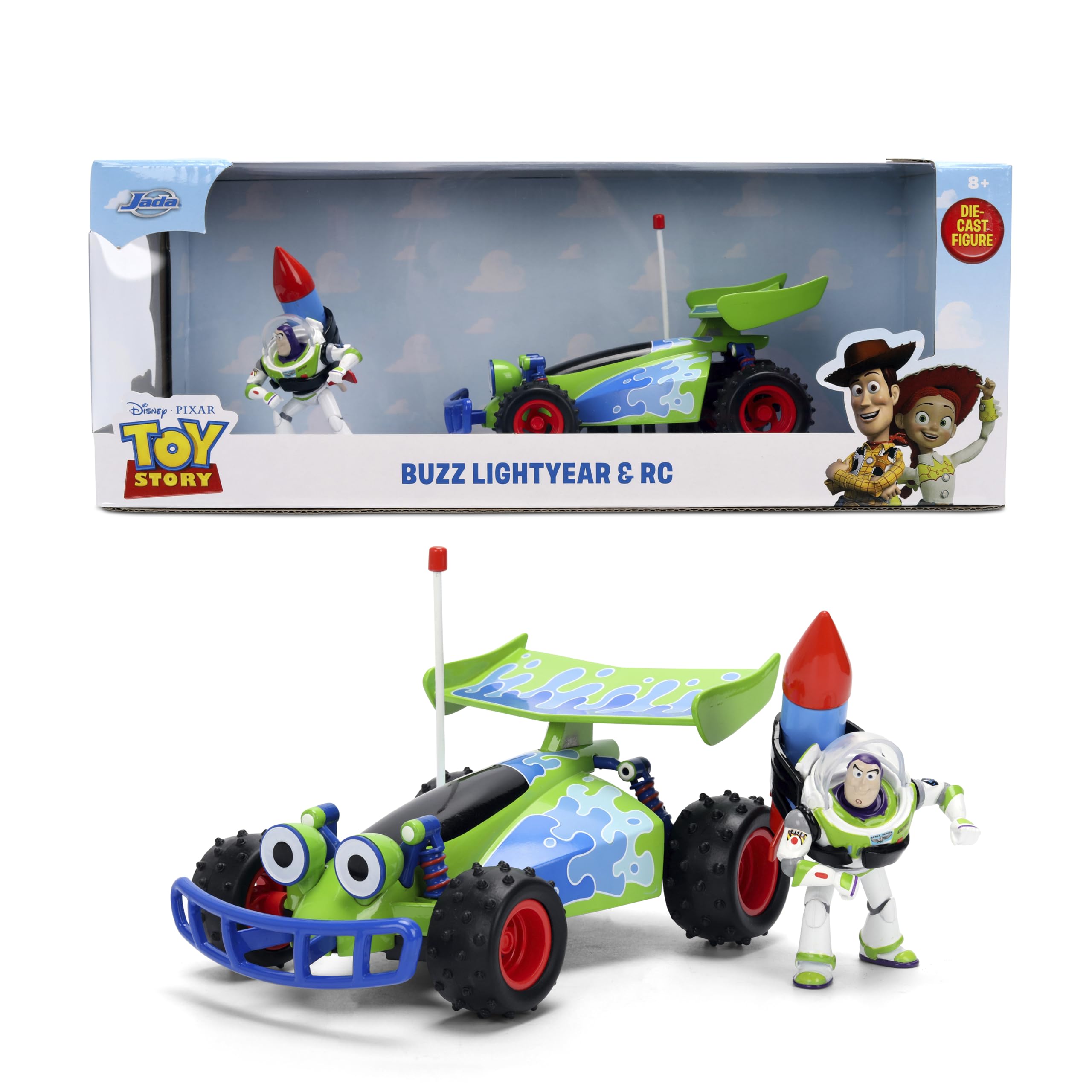 Amazon.com: Jada Toy Story RC Turbo Buggy with Buzz Lightyear