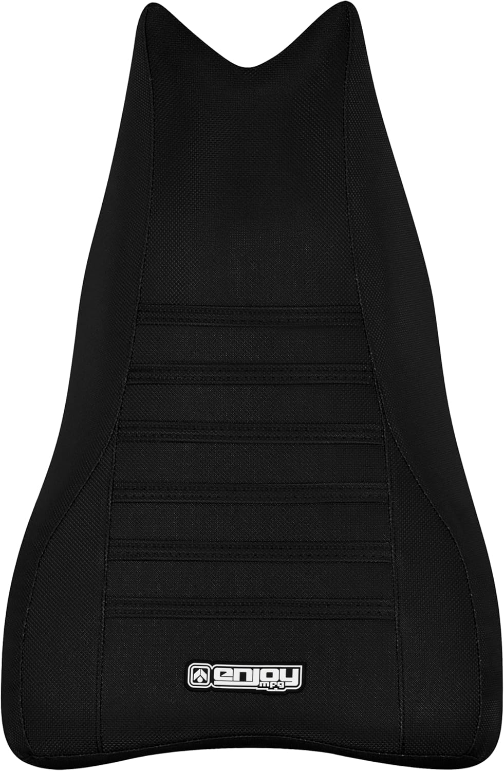 Enjoy Mfg Seat Cover - Compatible with Polaris 2015-2023 Sportsman 850 Touring SP, Touring 1000#381 Logo (All Black with Black Ribs)