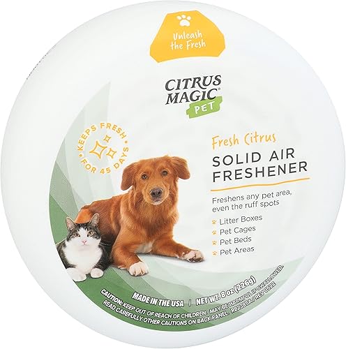 Miniatura 7 de Citrus Magic Ambientador sólido para eliminar olores para mascotas, cítricos frescos, 8 onzas, paquete de 1