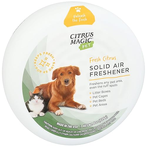Miniatura 7 de Citrus Magic Ambientador sólido para eliminar olores para mascotas, cítricos frescos, 8 onzas, paquete de 1