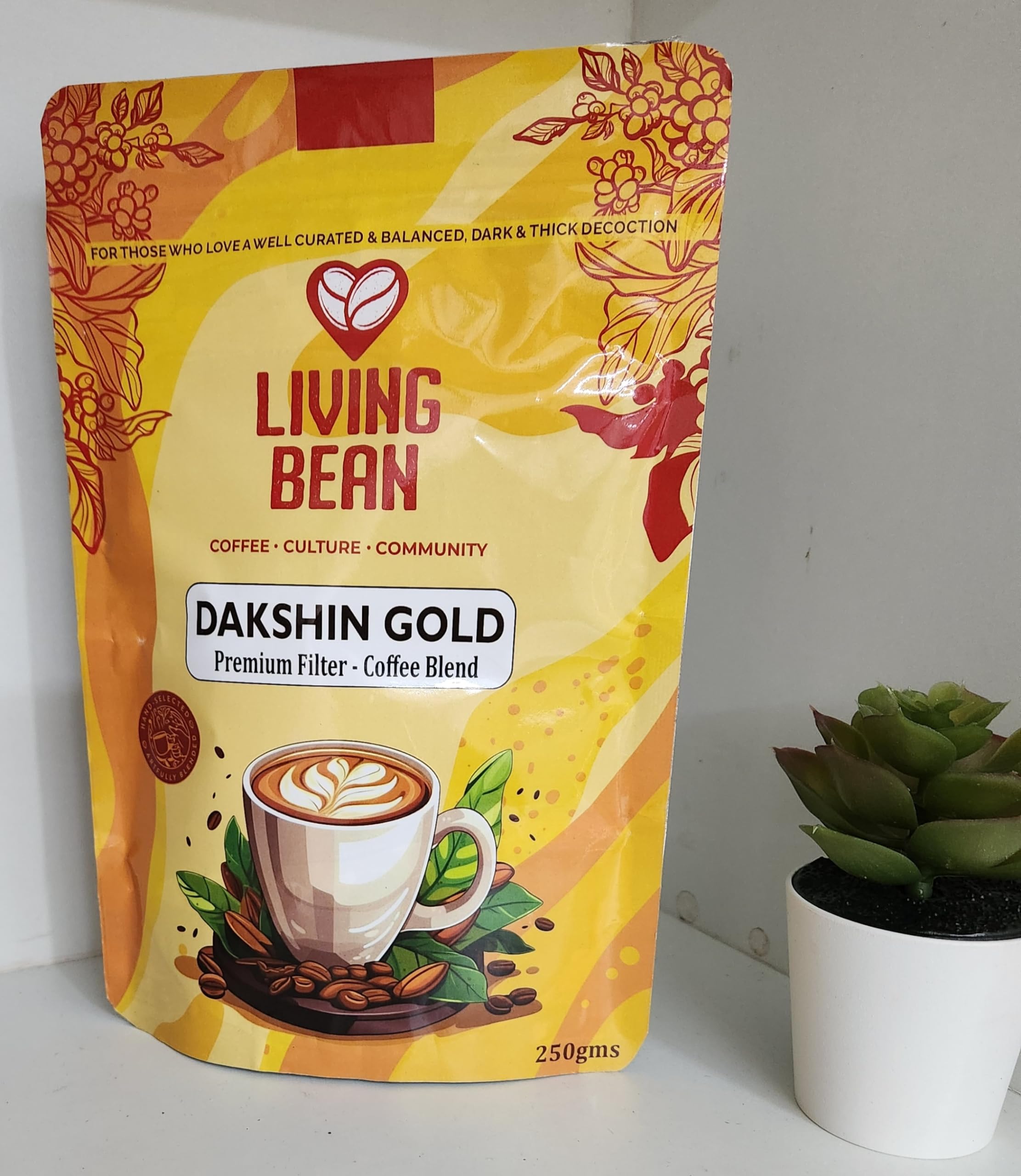 Living Bean DAKSHIN GOLD Premium Filter Coffee Blend 100 grms (Premium Filter coffee, 3) (B0D7HT9R51) Amazon Price History, Amazon Price Tracker