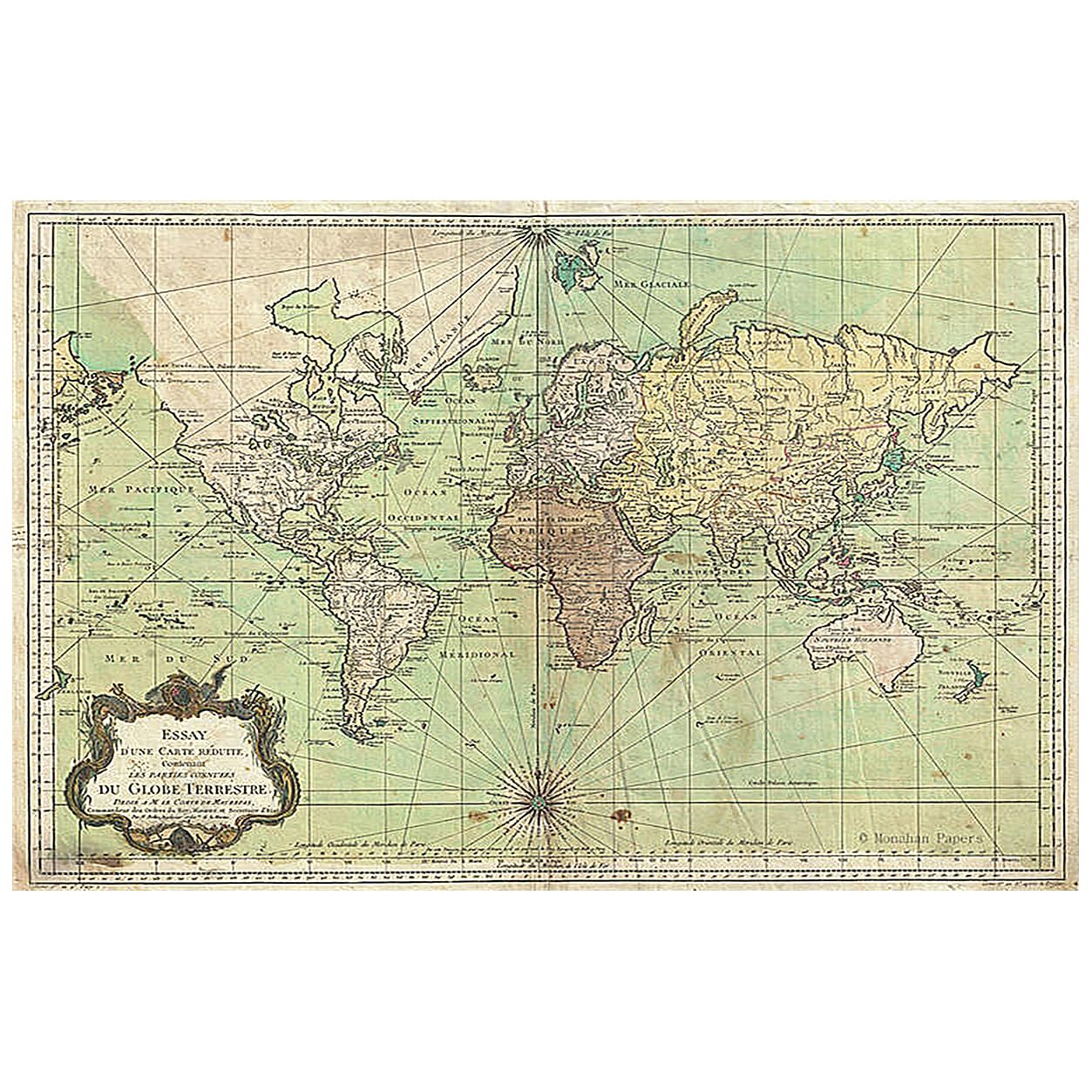 Paper Placemats Table Mats Table Decor Pk 50 World Map