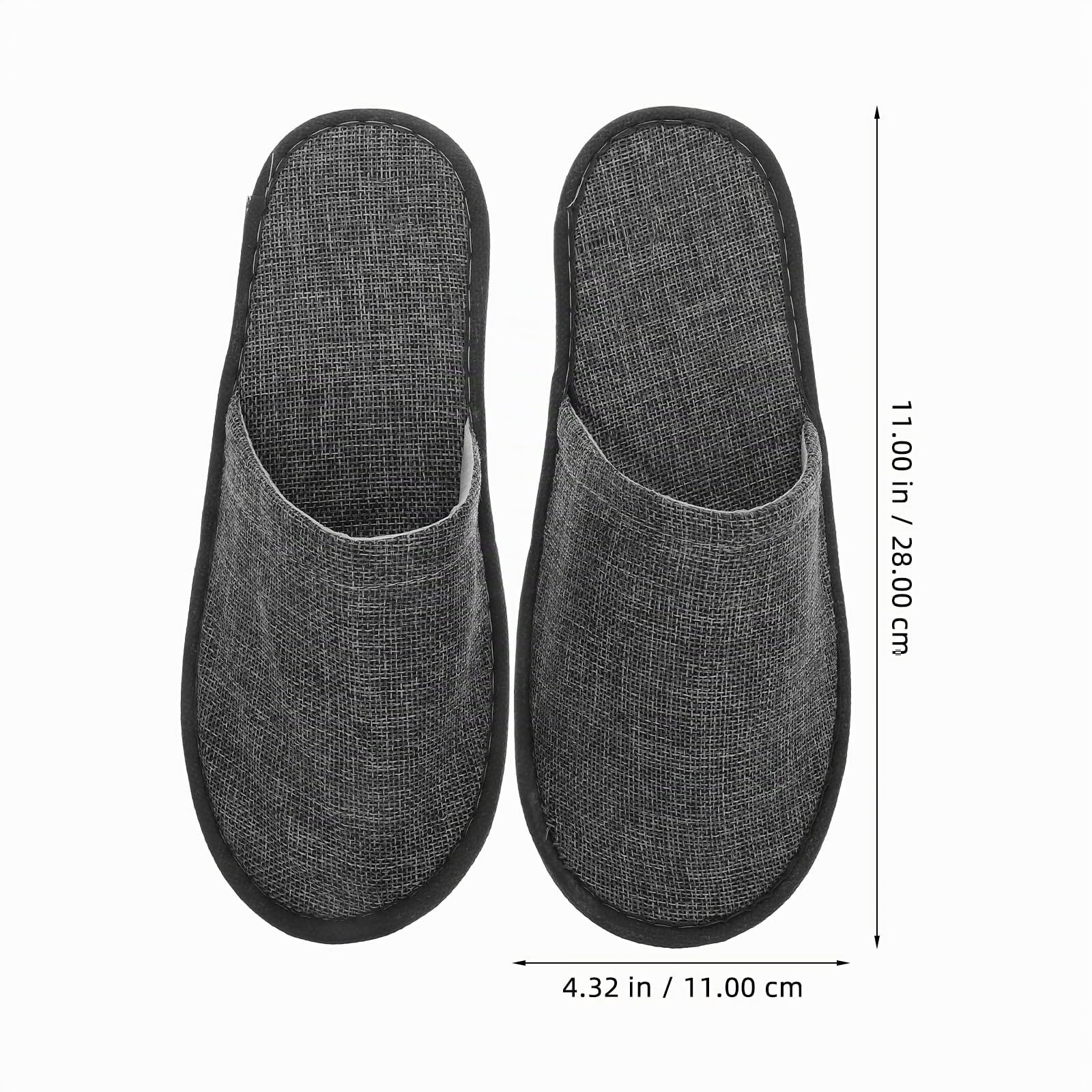Healifty Pantofole usa e getta per hotel, comode, unisex, per viaggi, matrimoni, feste nuziali, colore grigio, 20 pezzi