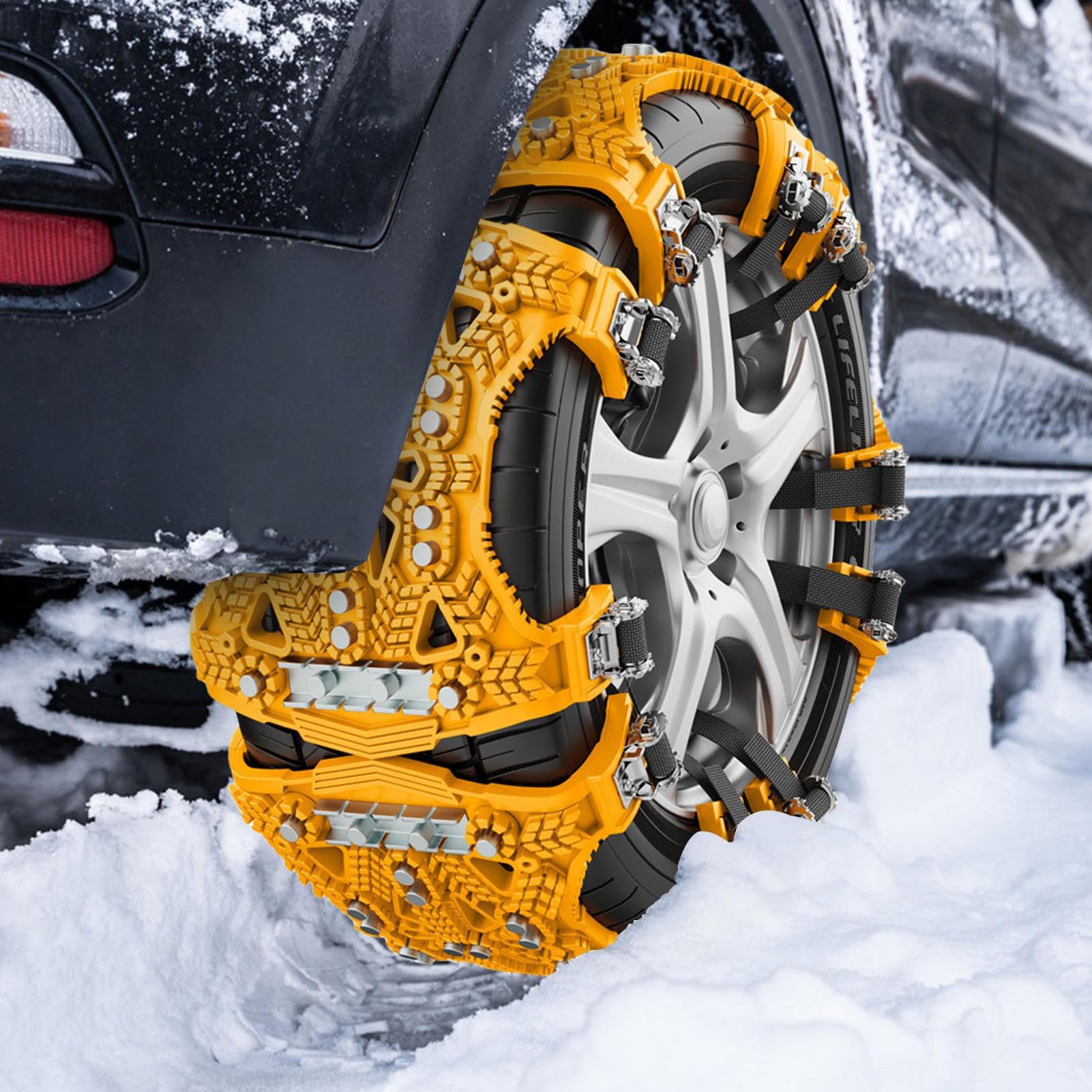 Catene Da Neve Per Auto - 2 Pezzi, Per Pneumatici 165-275mm, Adatte Per Auto, SUV E Camion - Foto 7