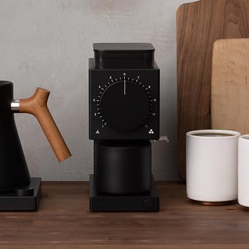 Fellow Ode Gen 2 64mm Flat Burr Coffee Grinder, Single Dose, 31 Grind Settings, Electric, Stainless Steel, Quiet & Anti-Static for Pour Over, French Press & Cold Brew Matte Black