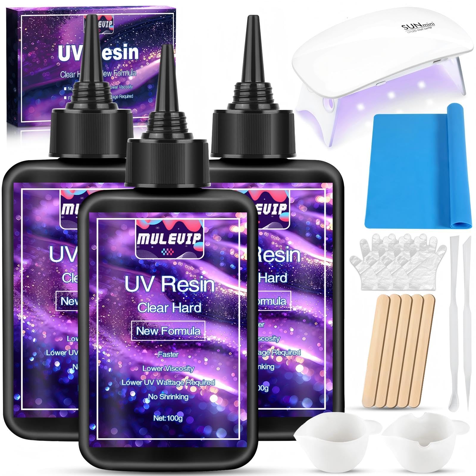 marpgdx resine uv 300g avec lampe