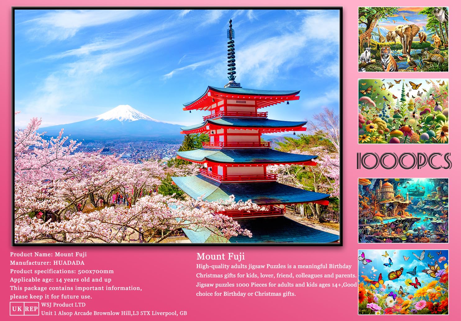 Puzzle De 1000 Piezas Monte Fuji – Didácticos Chile