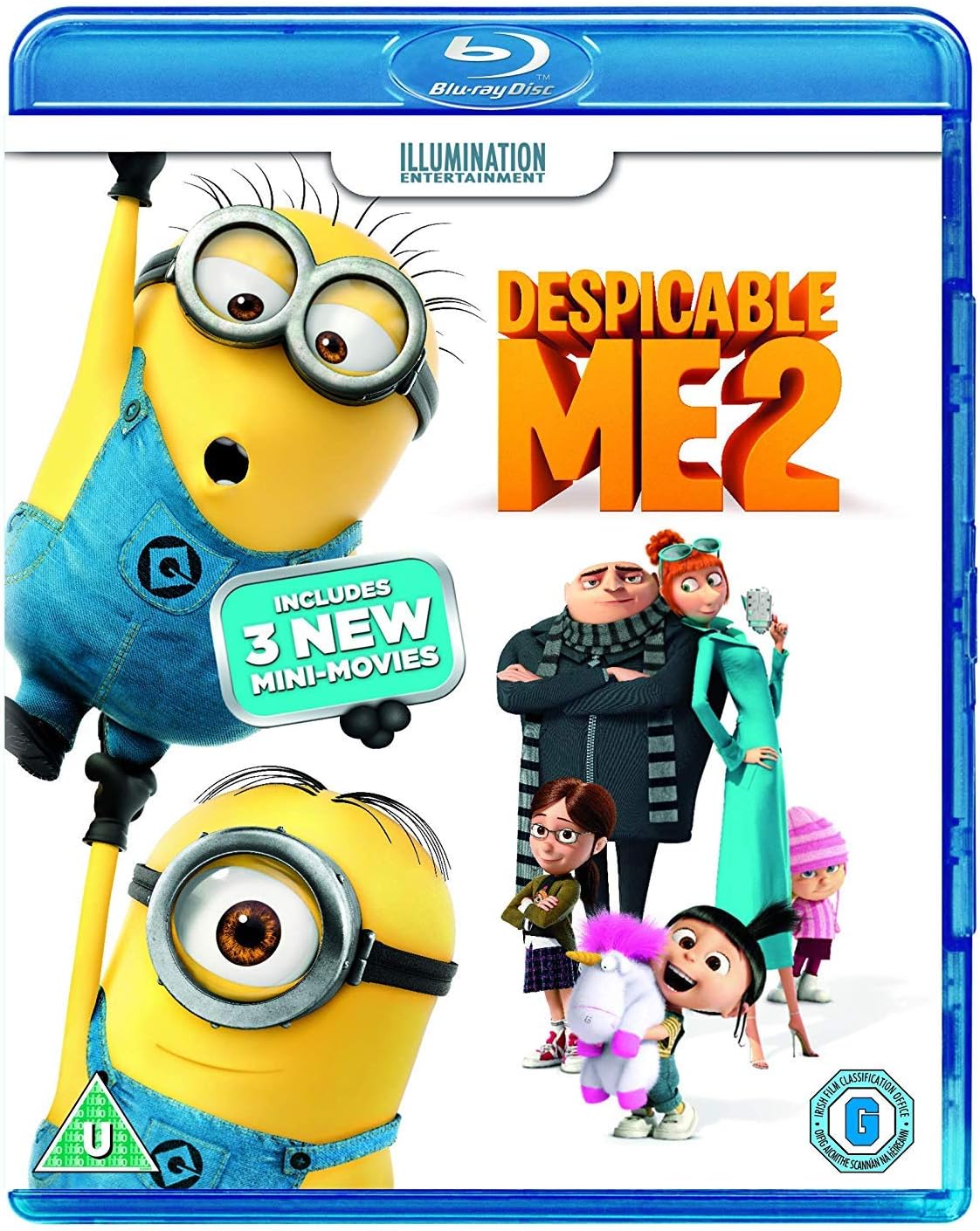 - Despicable Me 2 (Includes 3 Exclusive Mini-Movies!) (Blu-ray + Ultraviolet) (Uncut | Region Free Blu-ray | UK Import) - Also Incl, HINDI Audio Tracks