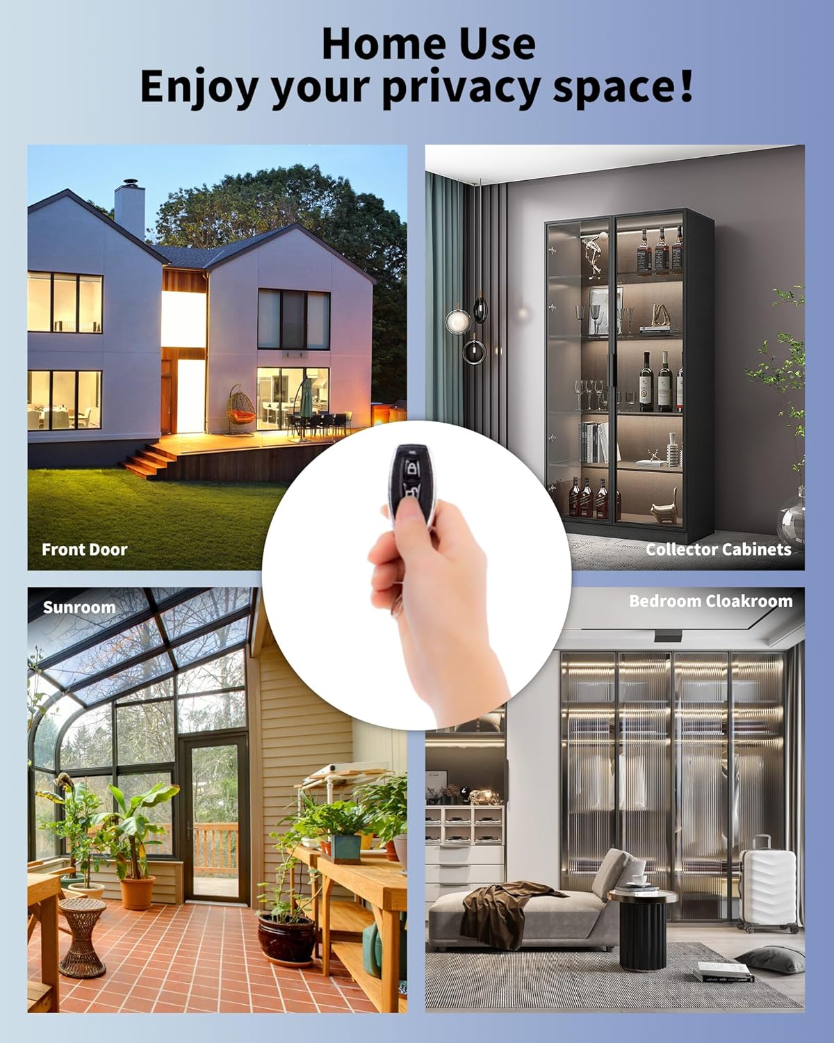 Keyless Entry Glass Door Knobs,Drill-Free Smart Lock Deadbolt,Perfiware 4in1 Biometric Fingerprint Glass Door Locks,Great for Home,Cabinet,Apartment,Hotel,Office,Store, Medium, Black