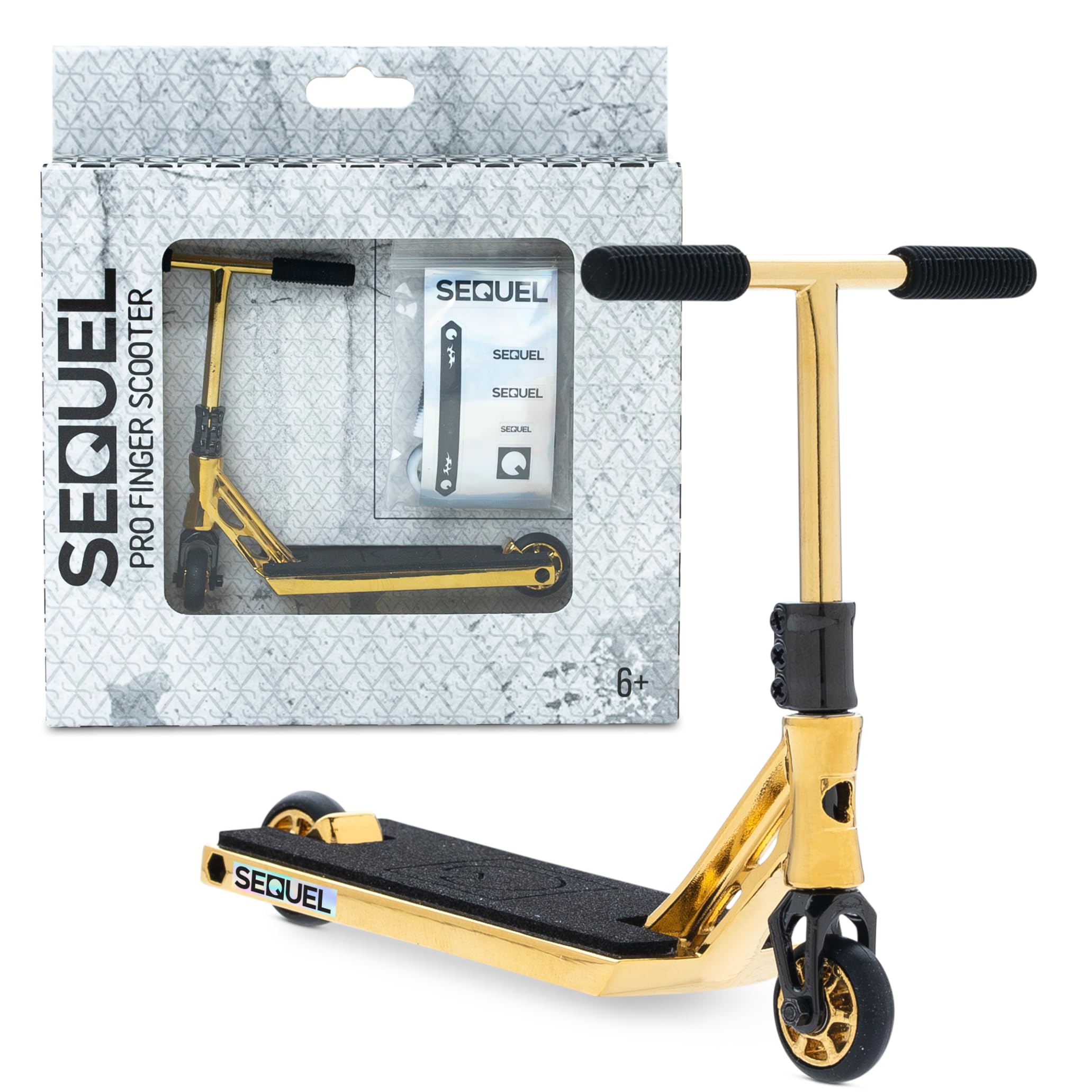 Sequel Pro Finger Scooter, Real SCS Compression & Bar Spins (Neo Gold) — image 1