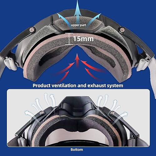 Miniatura 3 de Gafas de motocicleta estilo piloto Cruiser Scooter gafas ATV Racing casco gafas para adultos