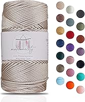 Vista 41 de Makromecity, Cordón de macramé de poliéster de 0.079 in x 125 yardas (375 pies) de 0.079 pulgadas, cuerda de polipropileno para macramé, para colgar