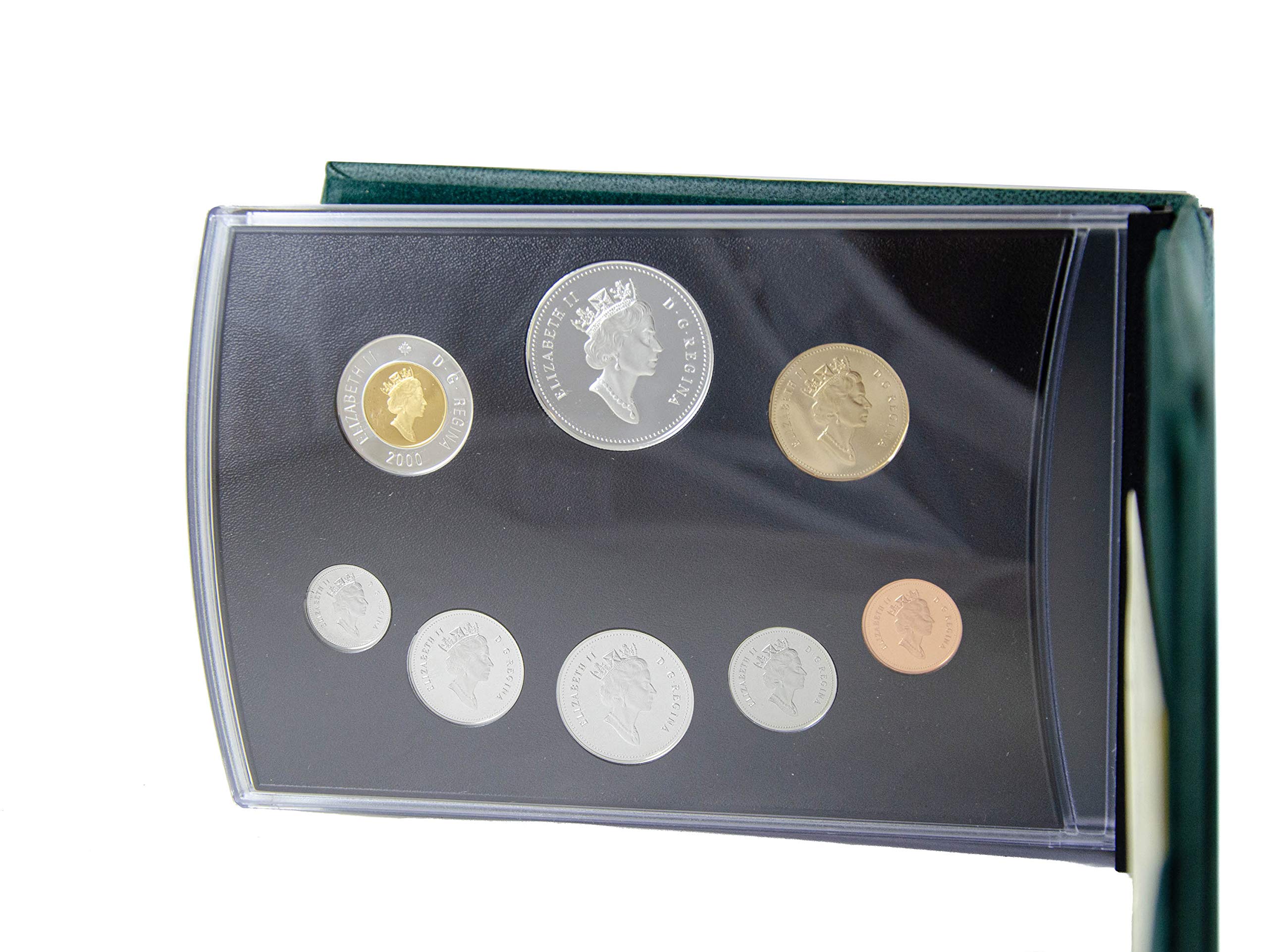 コレクション 2000 Sterling Silver Proof Coin Set 2000 8-Coin Proof Sterling Silver Set of Canadian Coins