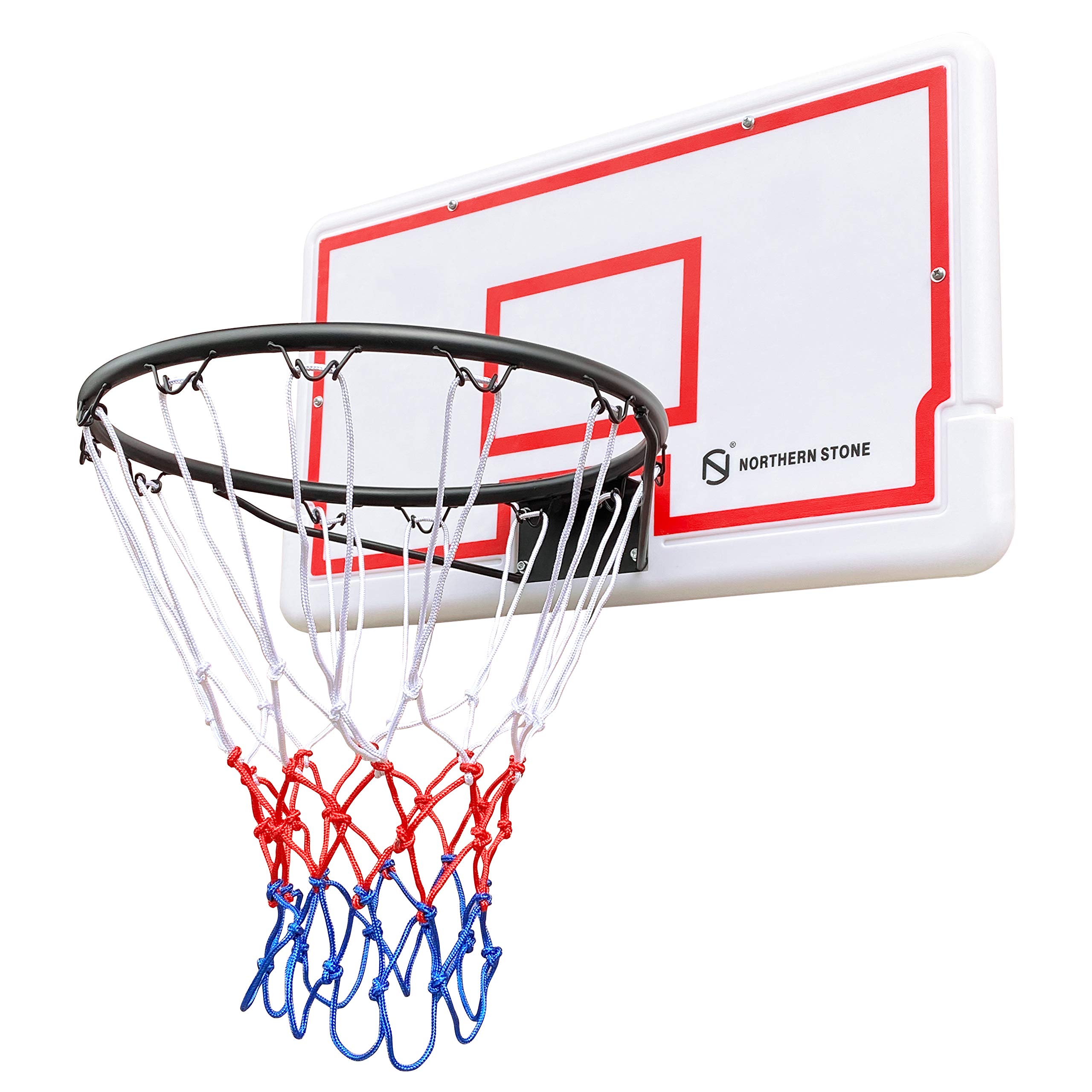 NORTHERN STONE Set di tabelloni per canestro da basket con montaggio a parete per interni ed esterni