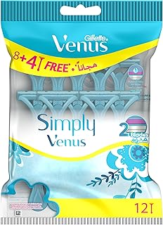 Gillette Simply Venus 2 Disposable Razor 12 count