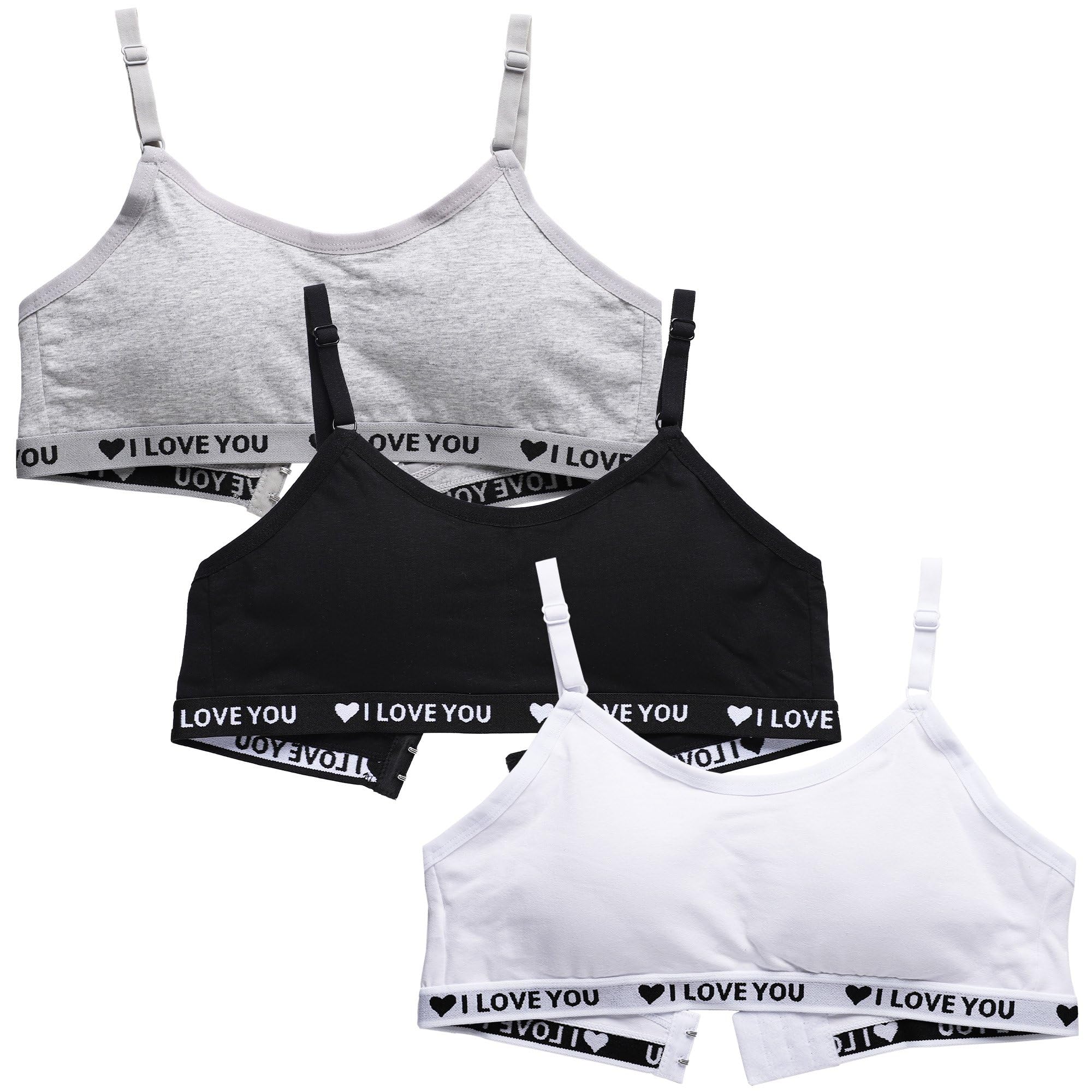 Nastoletnie dziewczęce biustonosze treningowe bezprzewodowa lekka wyściełana bielizna sportowa kamizelka wiązana na szyi Bralettes z regulowanym paskiem dla dzieci w wieku 10-16 lat