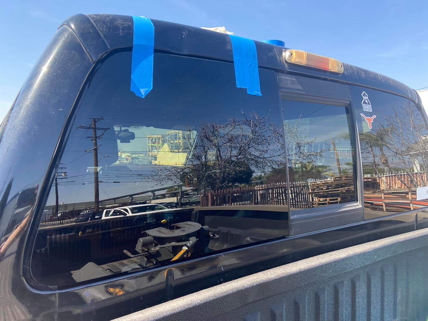 Left Side Panel Glass on Power Electric Sliding Rear Window Compatible with Ford F250 & F350 (2011-2016)