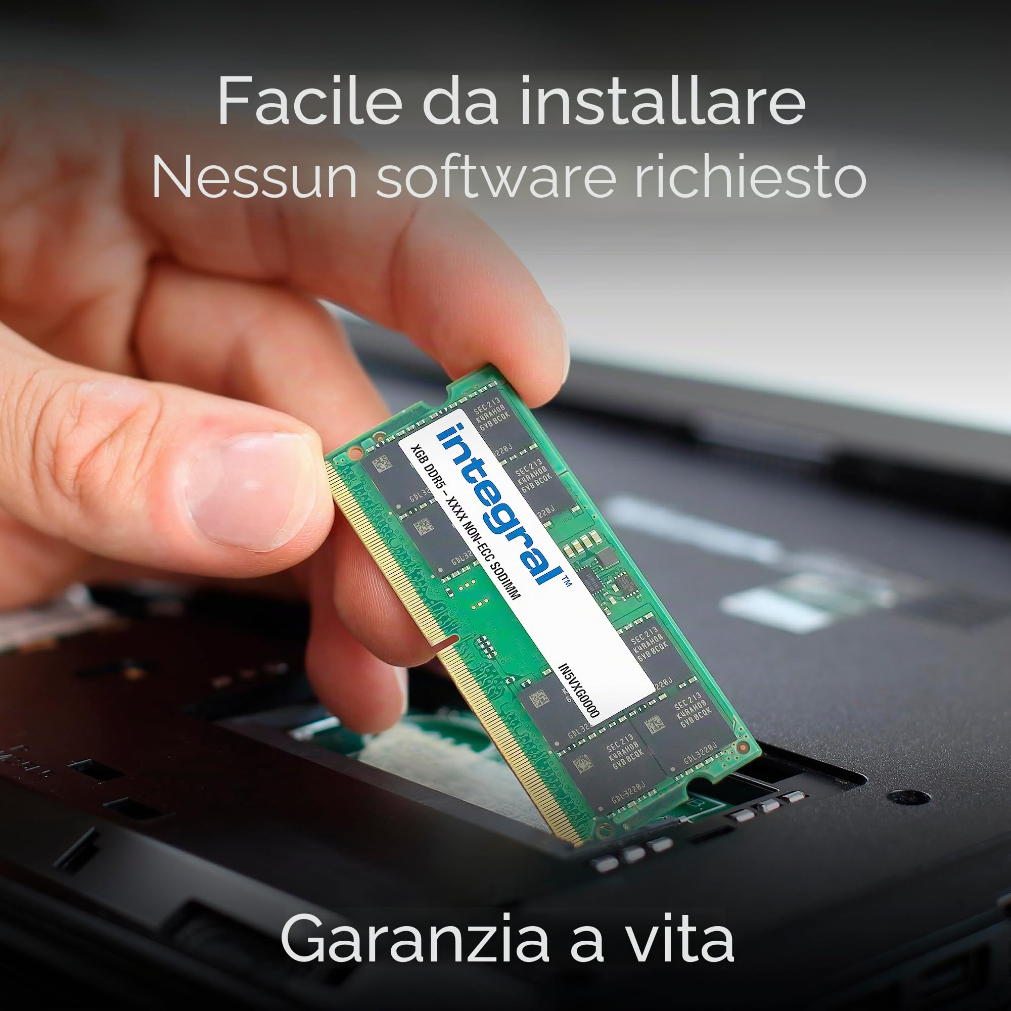 Integral 32GB DDR5 So-DIMM Kit RAM (2X 16GB) 5600MT/s PC5-44800 CL46 Modulo di memoria per laptop/laptop/macbook/NUC
