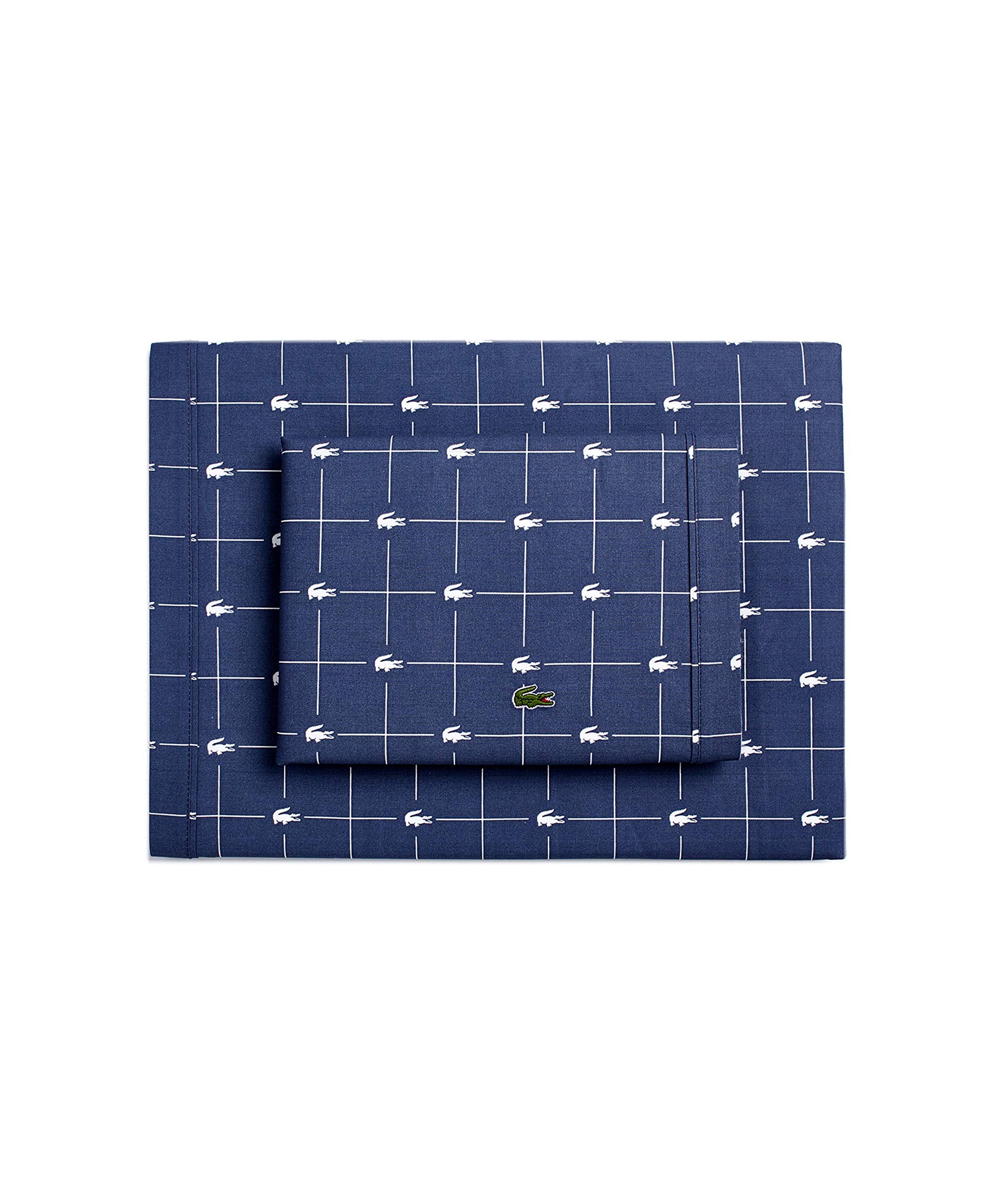 Lacoste Sheet Set Cotton Vintage Indigo Std King Desertcart KSA