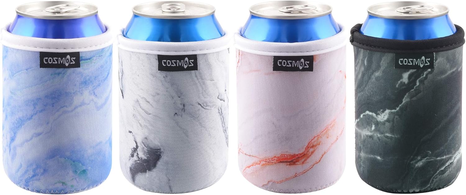 CM Soft Neoprene Standard Beverage Can Sleeves Insulators Regular Standard Can Covers for Standard 12 Fluid Ounce Drink & Beer Cans - Image 2