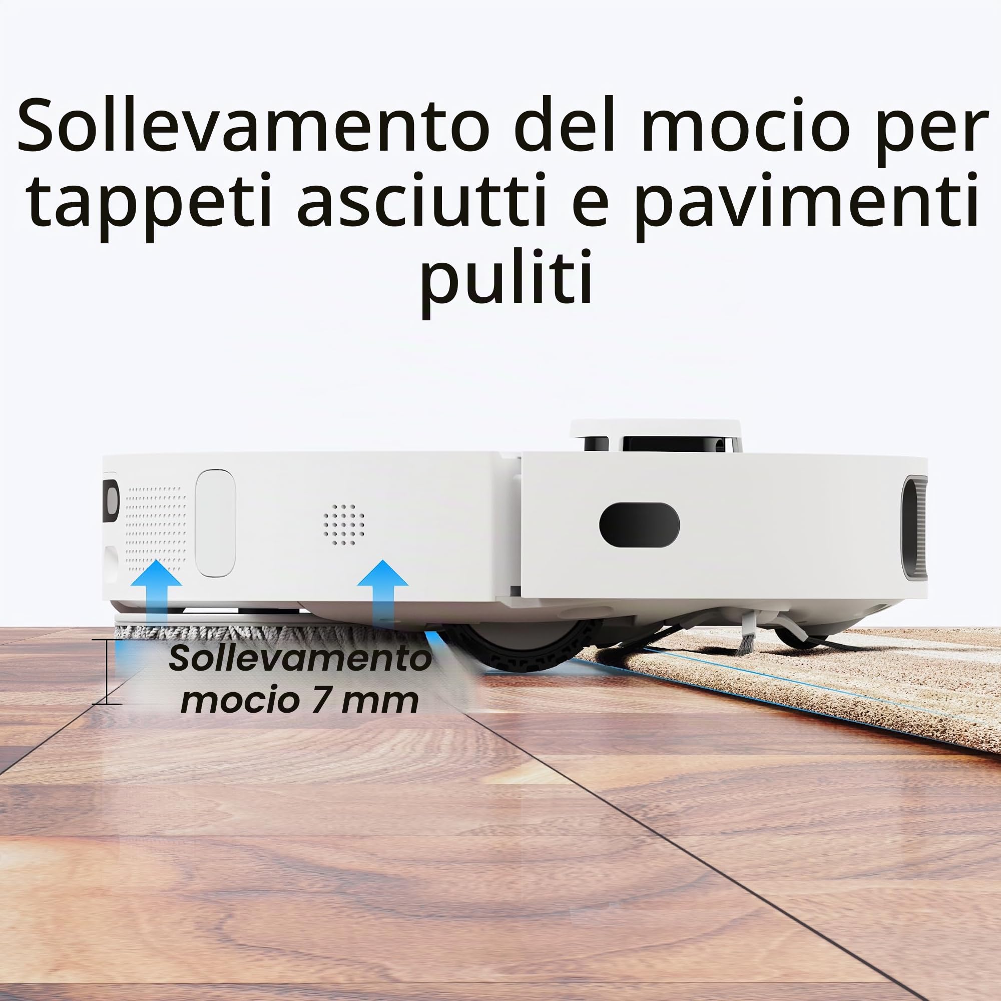dreame Tech L10s Ultra Robot aspirapolvere e mocio, pulizia e asciugatura automatici, base autoriempiente e autosvuotante per 60 giorni di pulizia, aspirazione 5300 Pa e navigazione AI,
