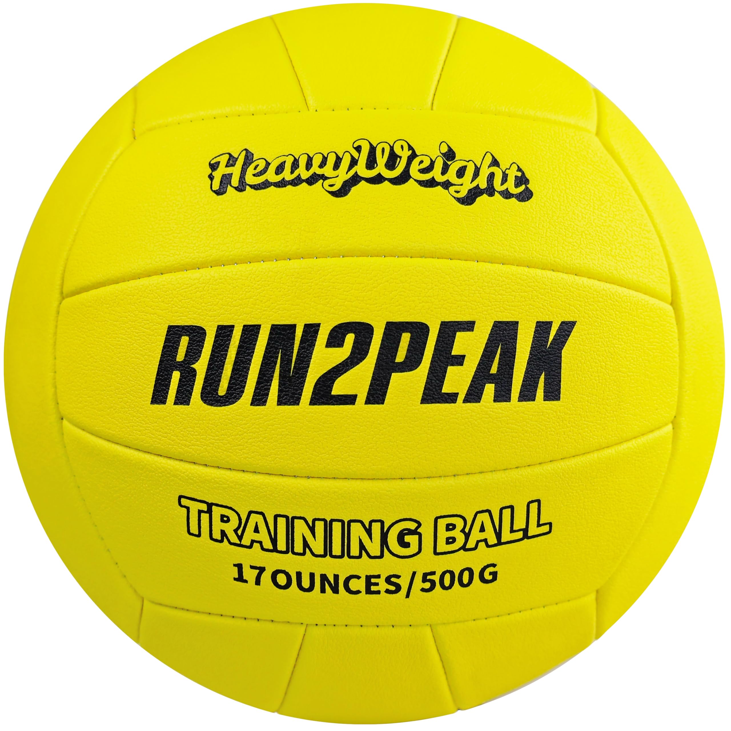 RUN2PEAK Heavy Weight Volleyball Ball Official Size 5 Setter Training Volleyballs PU Practice Volley Balls for Indoor Rebounder Equipment Setters Weighted Volleyball Setting Trainer