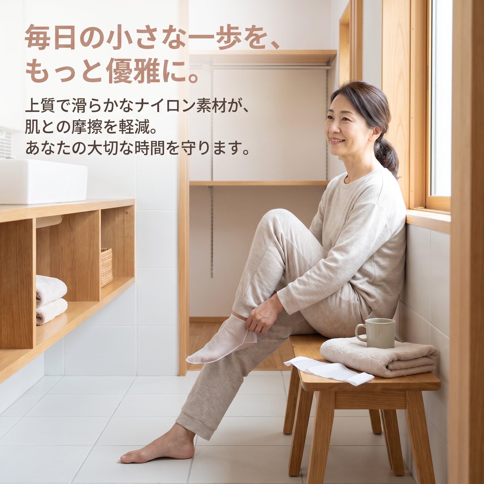 Amazon.co.jp: Almencla イージースライド オープントゥ 着圧