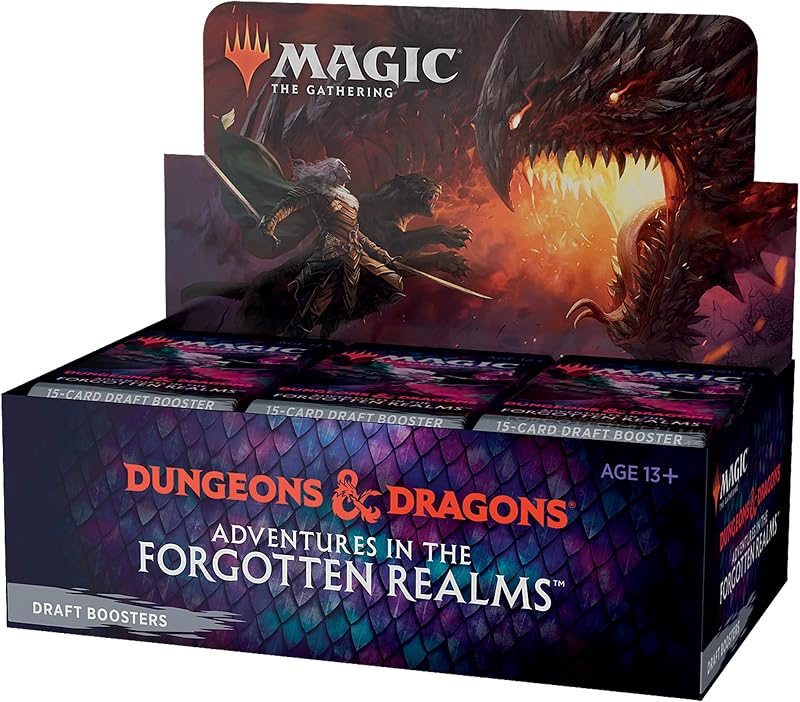 Magic: The Gathering Adventures en la caja de sobres Draft de The Forgotten Realms | 36 paquetes (540 cartas mágicas)
