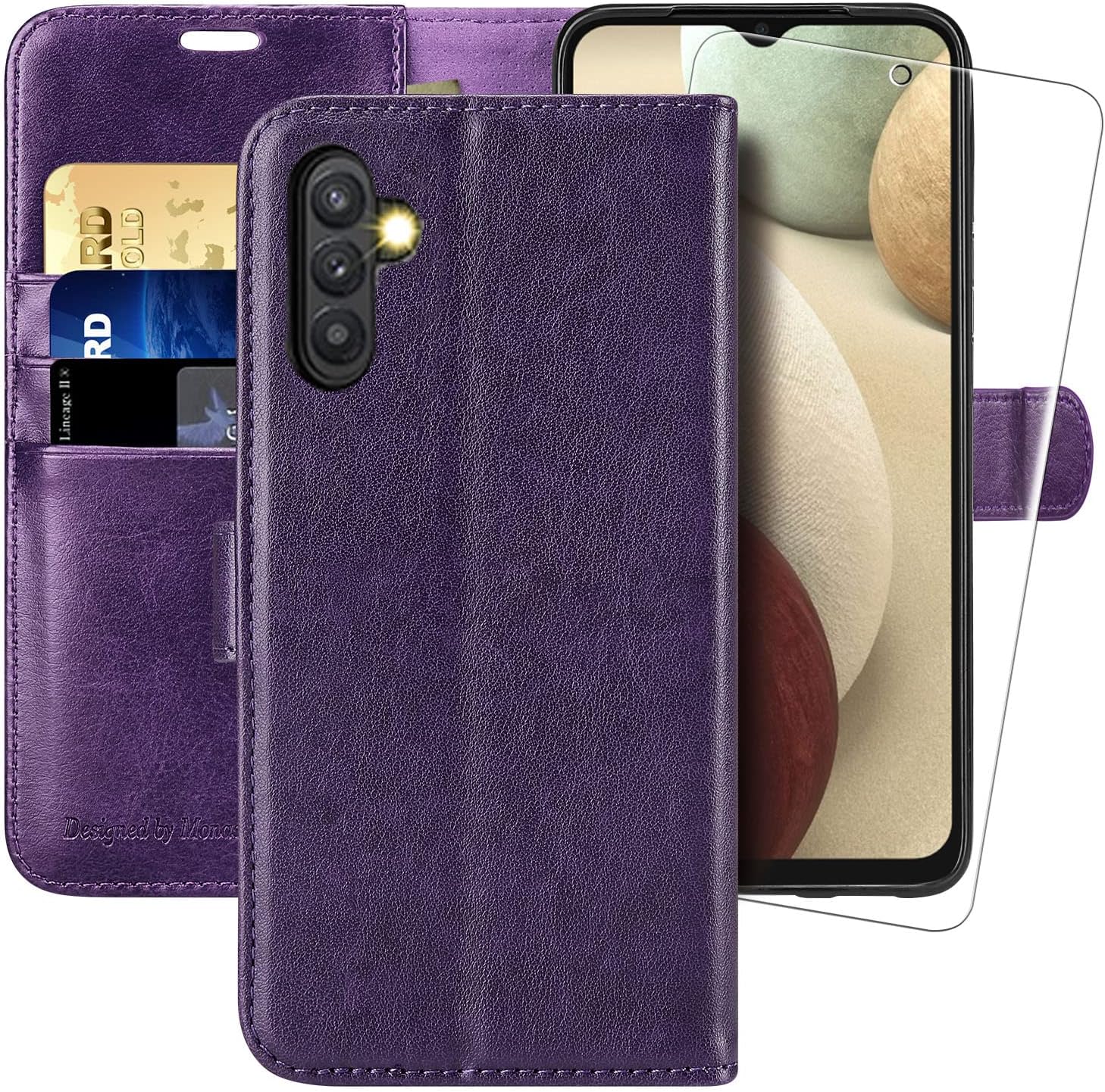 MONASAY Funda Tipo Cartera Para IPhone Air De 6.6 Pulgadas, Funda Magnética Con