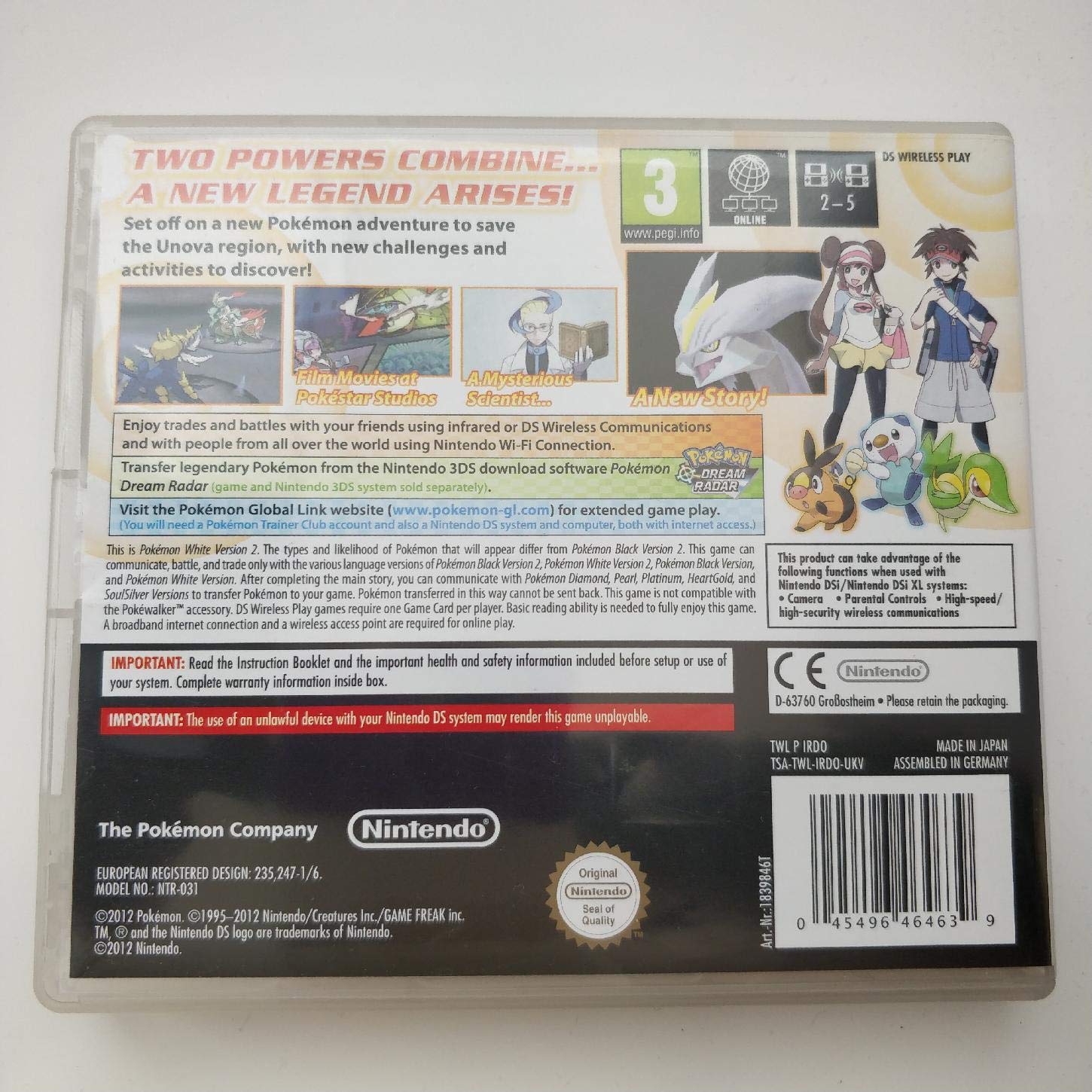 Pokemon white 2 ポケットモンスター　英語版 Nintendo DS Pokemon White 2 & Black 2 game set Japan NDS | eBay