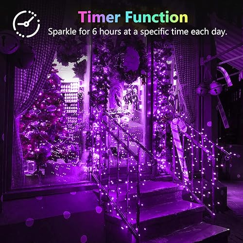 Miniatura 72 de Paquete de 2 series de 60 luces LED, con forma de bellota, funcionan con pilas, 20 pies, control remoto, impermeables, 8 modos, decoración de otoño