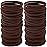 200PCS Womens Elastic Hair Tie, 4mm Hair Ties for Thick and Curly Hair Ponytail Holders Hair Elastic Band for Women or MenBrown)