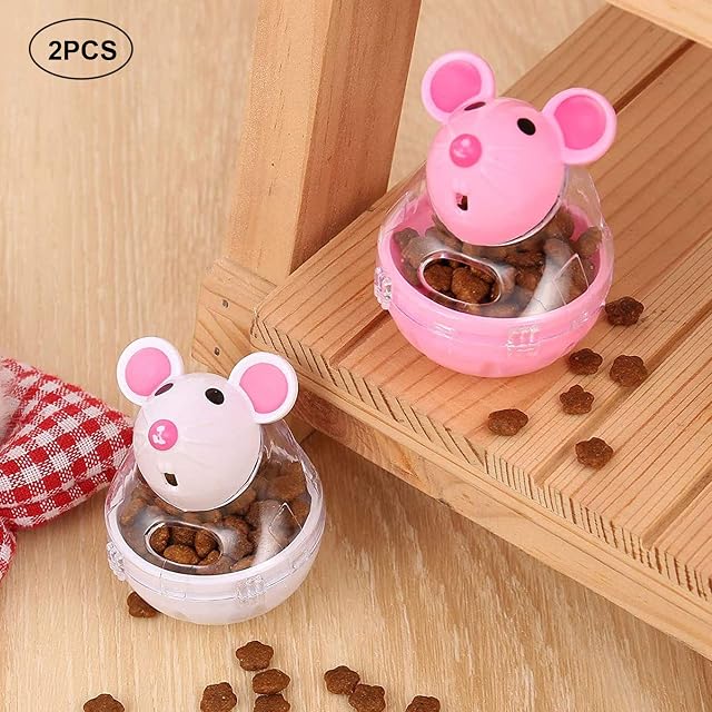 Foto 2 de 7 de ZRWLZT Bola de Comida interactiva para Gatos y Ratones - Dispensador Lento, Tumbler para Perros