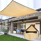 Malla Sombra para Jardín, Sombra Toldo Cinta Refuerzo y Ojillo - Protección UV, Polietileno Alta Densidad, Perfecto para Jardín, Exteriores (4x5m)