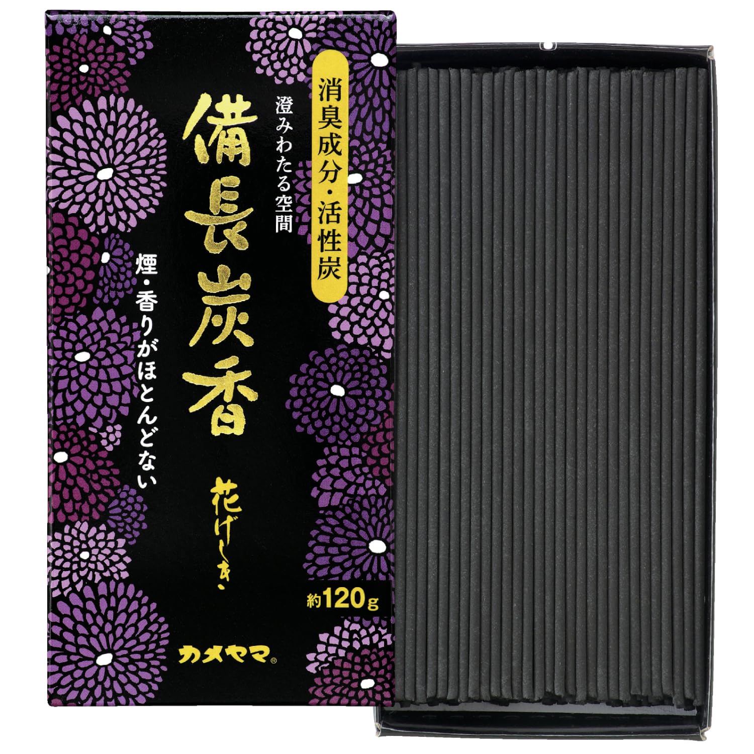 カメヤマ 花げしき 備長炭 お線香