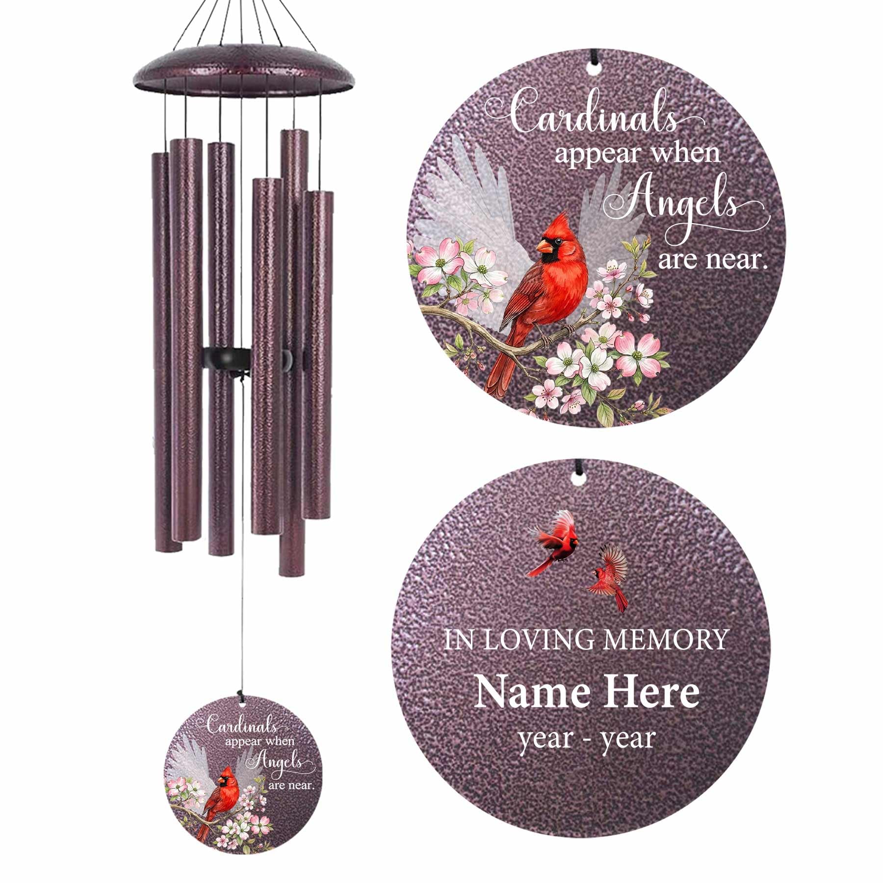 Memorial Wind Chimes for Loss of Loved One/Mom/Dad