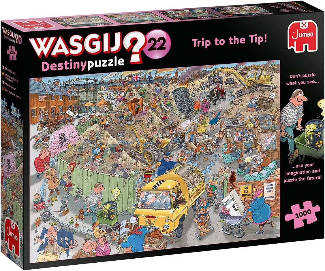 Jumbo, Wasgij, Destiny 22 - A Trip to The Tip!, Unique Jigsaw Puzzles for Adults, 1,000 Piece