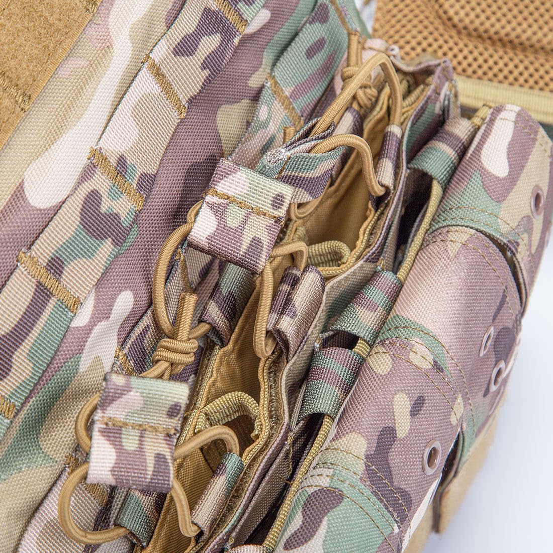 GOUX Gilet Tactique Militaire Molle Airsoft Modulaire, Veste pour Les Fans de Paintball et Armée