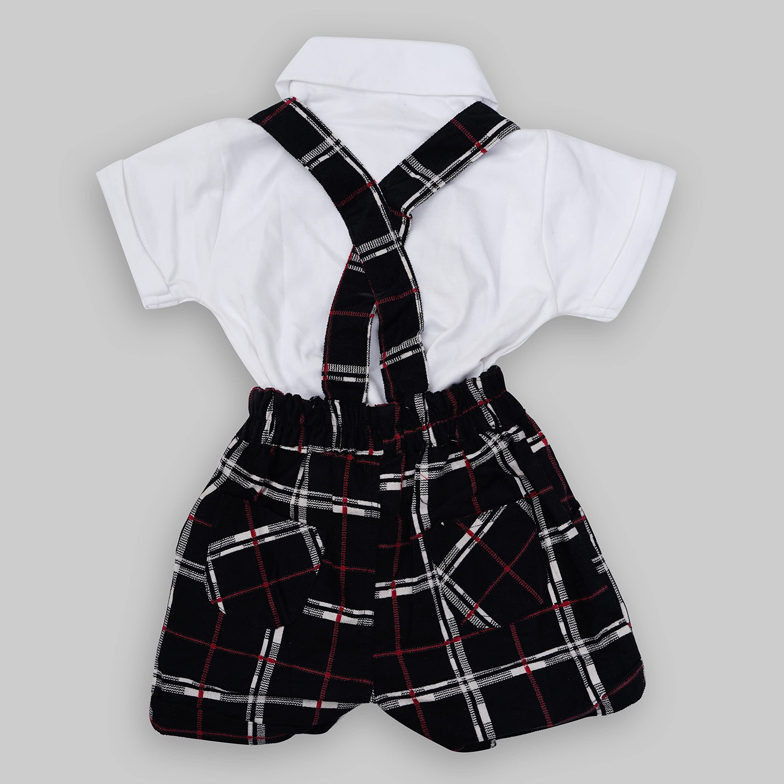 CUTE LANDINGS Baby Boys and Girls Sleeves/Knee Length Cotton Polo Tshirt with Dungarees/Denim/Bow Tie/Body Suit/Shorts/Romper/Jumpsuit/Sleepsuits/Dress/Suspender/Infant/Toddler 2