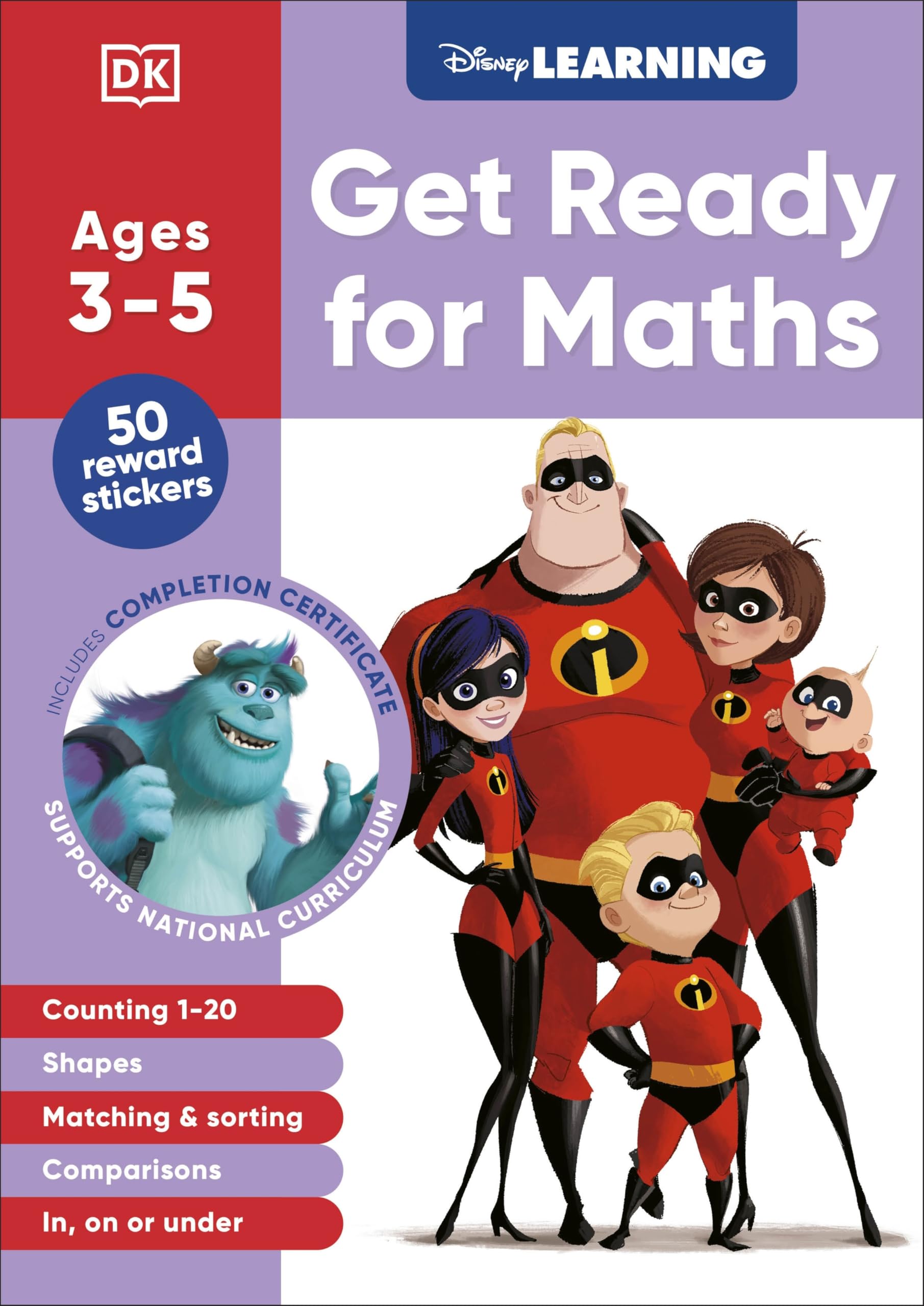 Disney Learning Get Ready for Maths (Ages 3-5) by  DK - 9780241763780