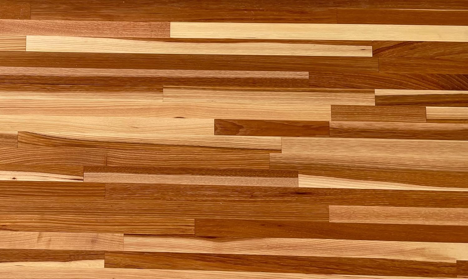 Forever Joint Hickory Butcher Block Bar Top - 1.5" x 18" x 72