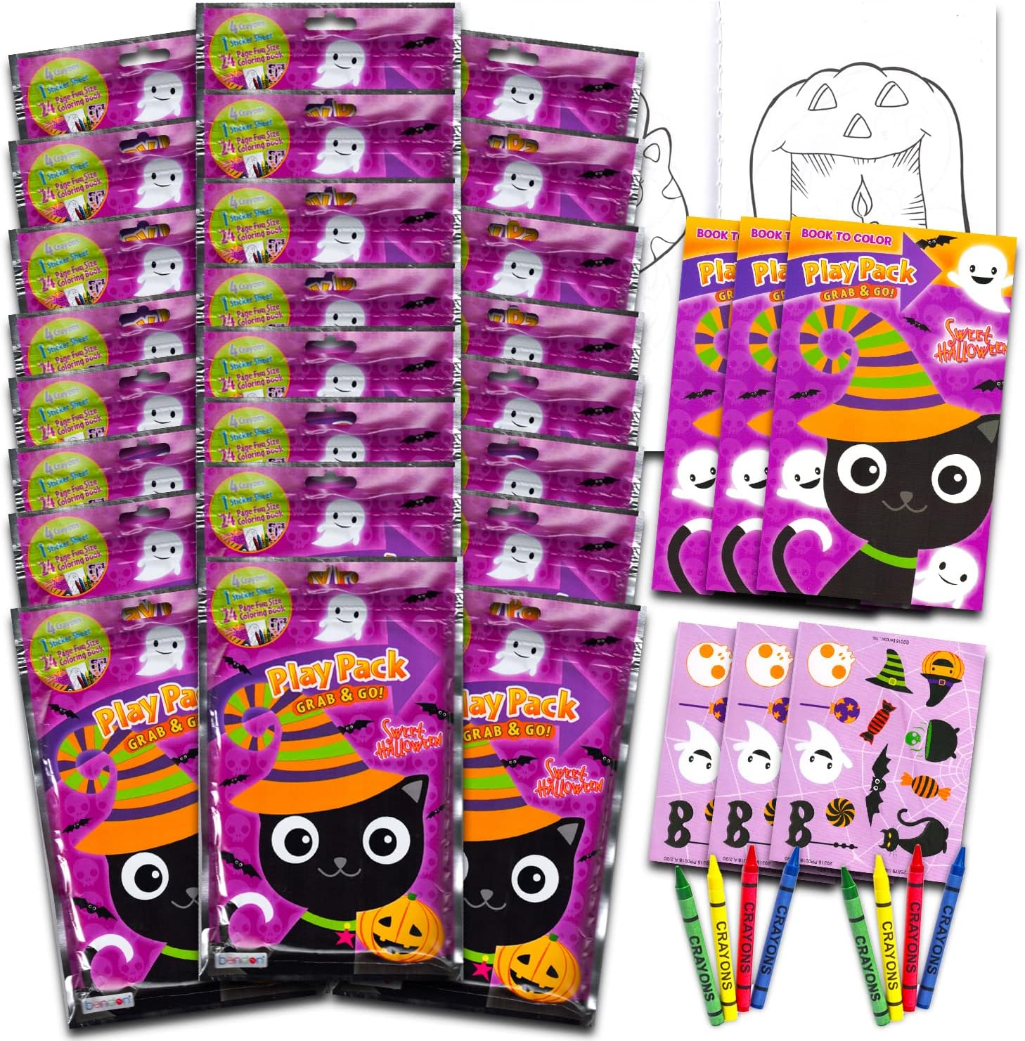 Halloween Party Favors Set for Kids Toddlers Bundle with