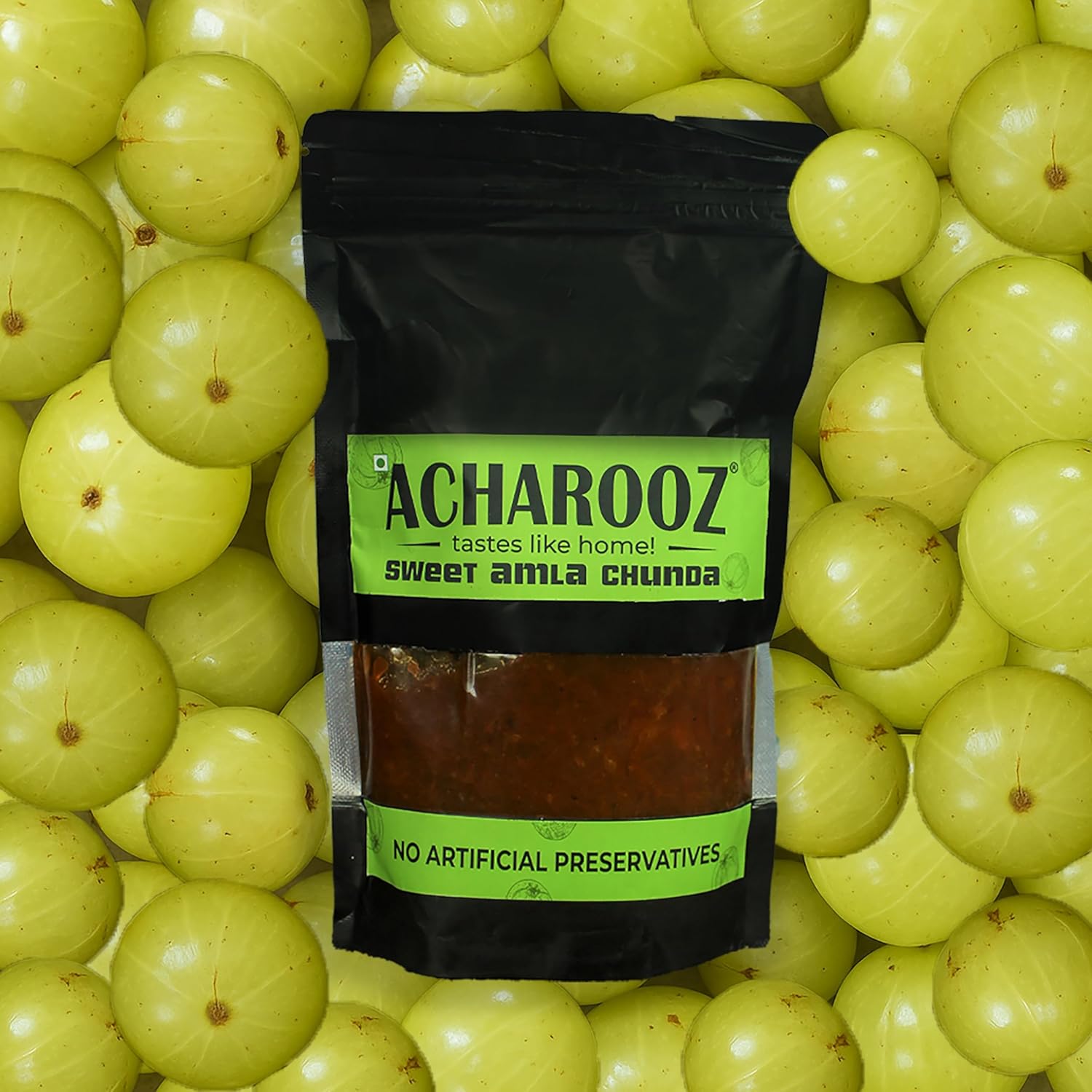 Acharooz Sweet Amla Chunda Pickle-350g Packet, Authentic Amla Achar with Rich Spices – Organic Amla Murabba – Traditional Indian Recipe -Perfect for Meals and Snacks – No Artificial Preservatives