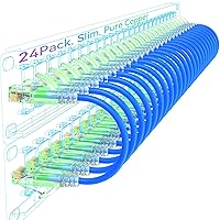 Sokqovt Cavi patch Cat6a Slim da 0,6 m (confezione da 24)