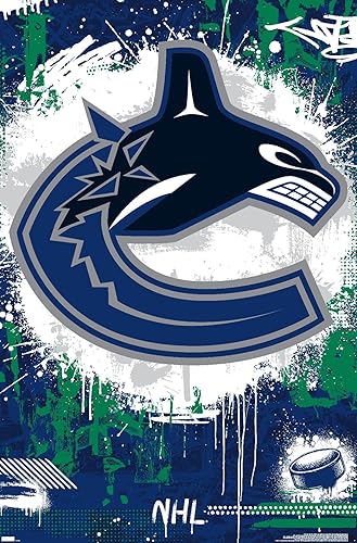 Trends International NHL Vancouver Canucks - Póster de pared con logotipo Maximalist 23