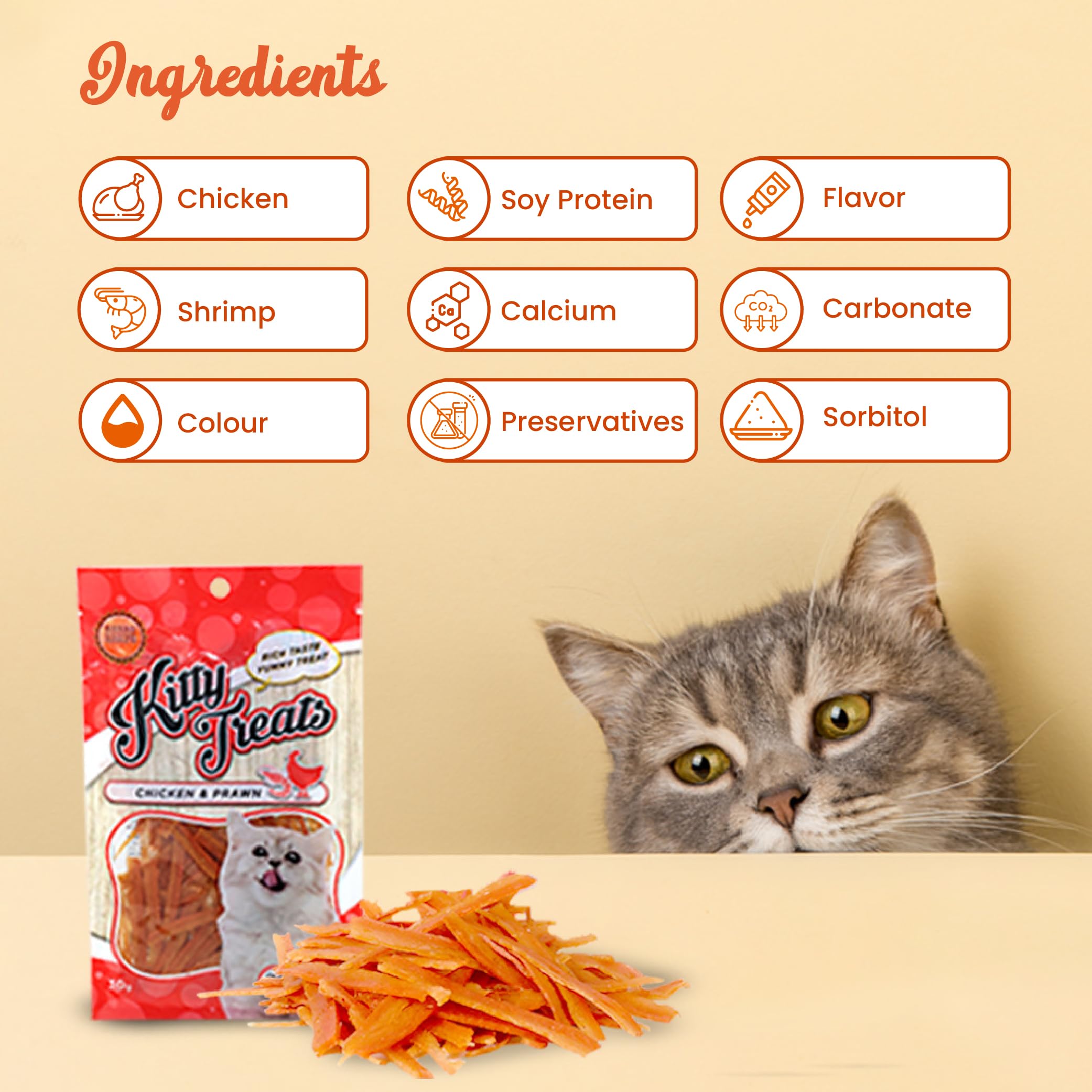 Cataholic Chicken & Prawn Cat Treats Pack of 3 (30g Each) | High Protein Soft Chewy Snacks for Cats & Kittens | Tasty Training Rewards for All Breeds 4