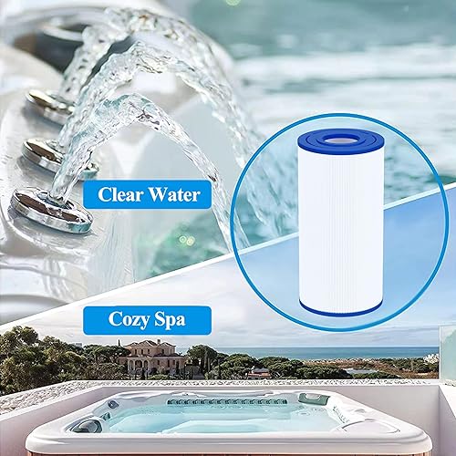 Miniatura 6 de Cryspool 05005 Filtro compatible con C-5345, R173584, 817-0014, PLBS50-M, FC-2970, PLBS50, Cartucho de filtro de spa de 45 pies cuadrados, paquete