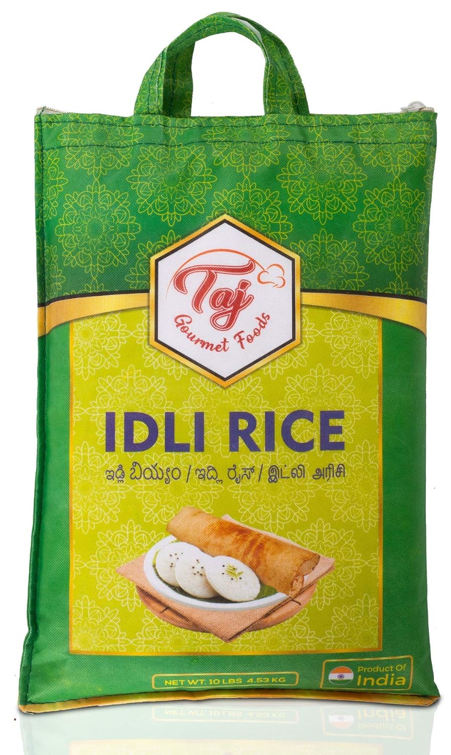 TAJ Gourmet Idly Rice, Idli Rice, Short Grain Rice, 10-Pounds